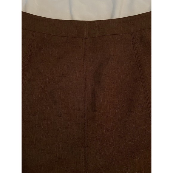 Vtg Alfred Dunner Women's Brown Skirt Size 12 USA Western Office 90s - Picture 5 of 7
